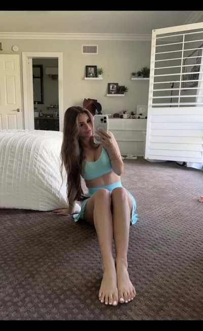 Brooke monk showing her feet like crazy