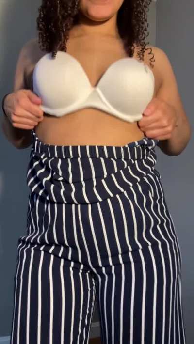 It’s so hot I decided to take off my top 