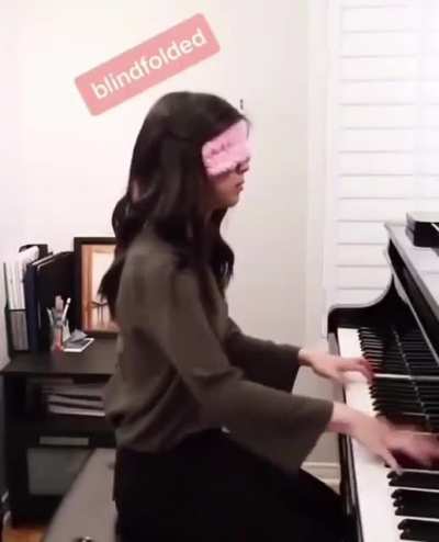 Pianist with great piano skill