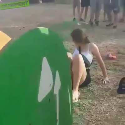 Surprised she didn’t snap in half