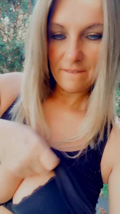 milf needs a helping hand after i drop my tits