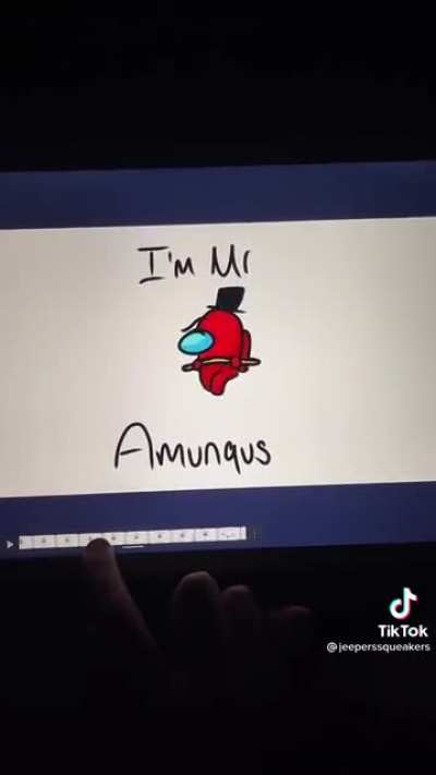 “I’m Mr. Impostor, I’m Mr. Sus.” [@keepers squeakers on TikTok]