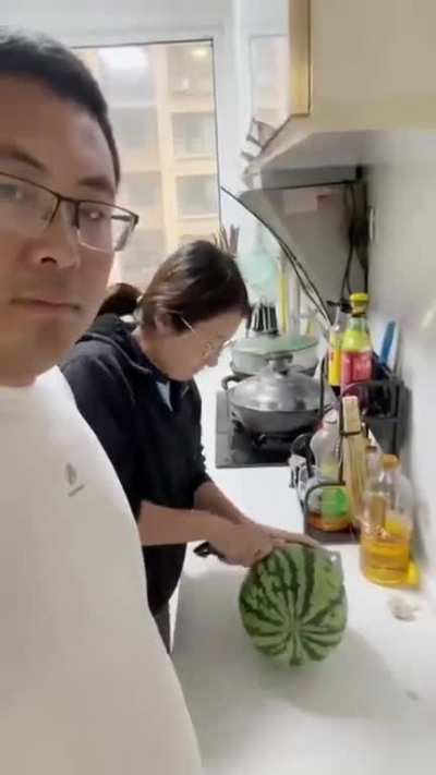 The proud husband