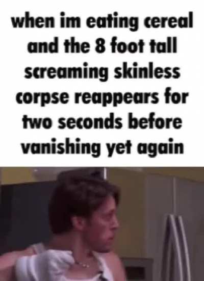 it’s just standing there…