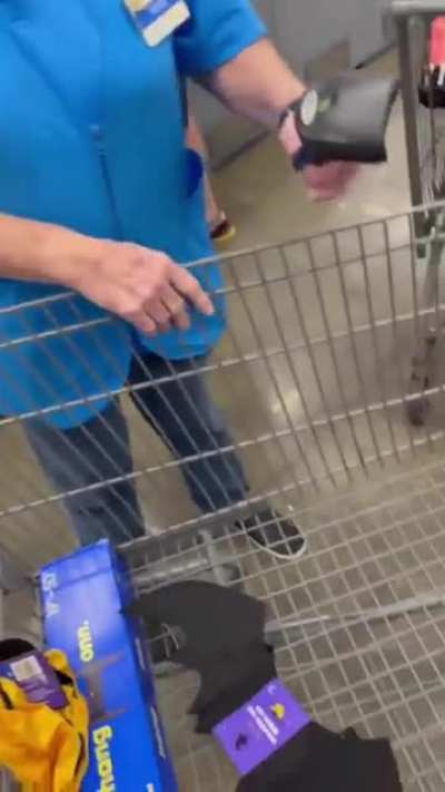 Lady cuts the line then plays victim