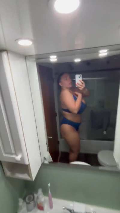 blue bikini video
