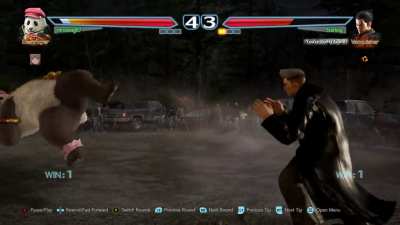 Giving Kazuya a taste of his own medicine