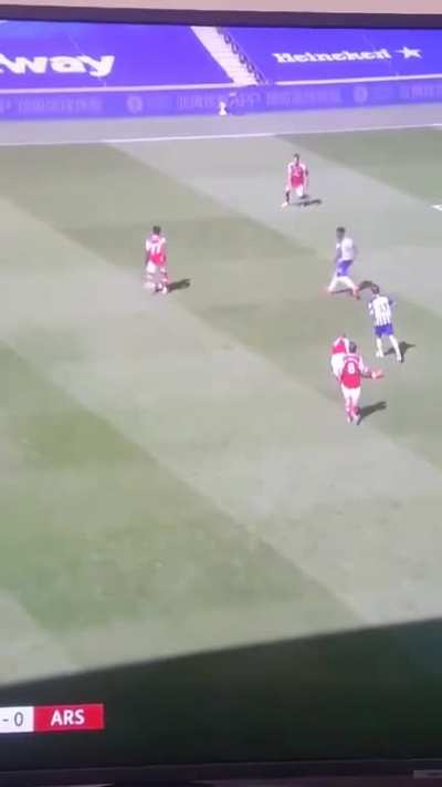 Ceballos and the greatest nutmeg you'll ever see
