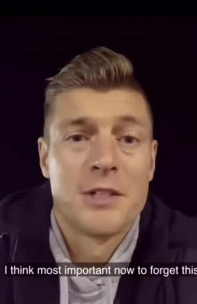 Cool, calm and collected. “At the end we are Real Madrid. We always look forward to these kind of games” - Kroos regarding the draw today.