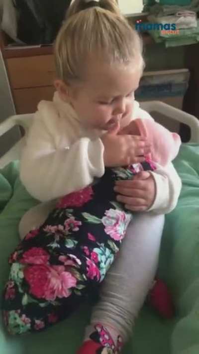 Cutest Reaction To Becoming A Big Sister