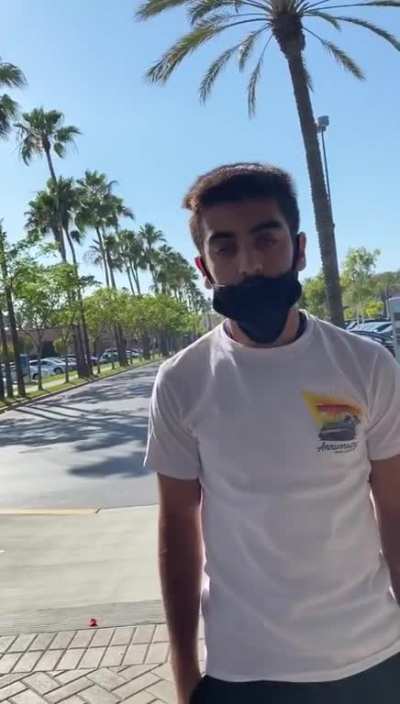 Man punches woman after being kicked out (Tustin)