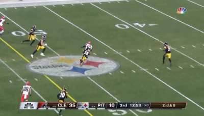 [Highlight] Baker Mayfield yells “GOT EM” after getting the Steelers to jump offsides