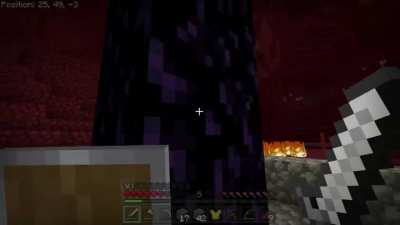 I was just trying to light my nether portal