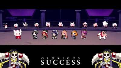 I made Ainz and the Pleiades dance along to Helltaker