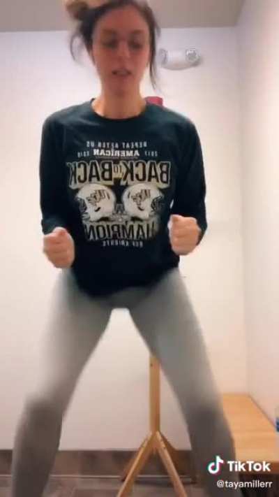 Dancing in the gym bathroom
