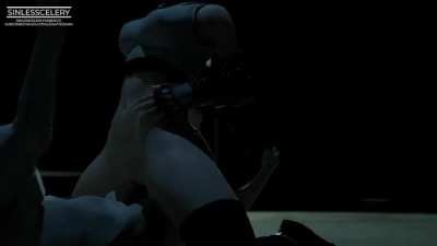 Tifa going for a ride on her dog (sinl<wbr>essce<wbr>lery)