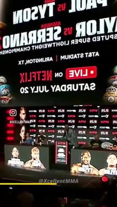 Mike Tyson and Jake Paul press conference HUH?