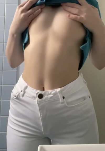 My workwear hides my boobs quite well. What do you think?