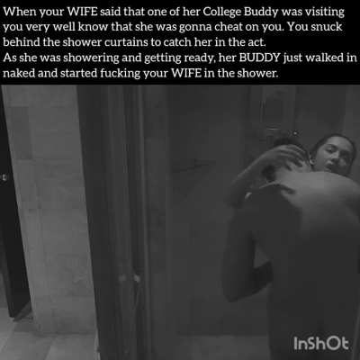 You just hid and watched her being fucked like a whore