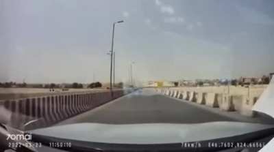 Driver tailgates and flashes lights to get other driver to yield. Passes successfully.....temporarily. Then velocity and a bend in the road have a disagreement.