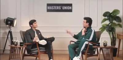 Karan Johar explaining how his films recoup most of their budgets before hitting the big screens and why SOTY didn't make him any money despite being a hit