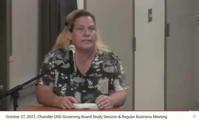 Antisemitic Qanon Karen claims to be a cloning expert and goes on a crazy antivaxx rant at a school board meeting: 