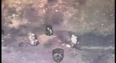 Different drone view of the close trench encounter, showing the curvature of the trench.