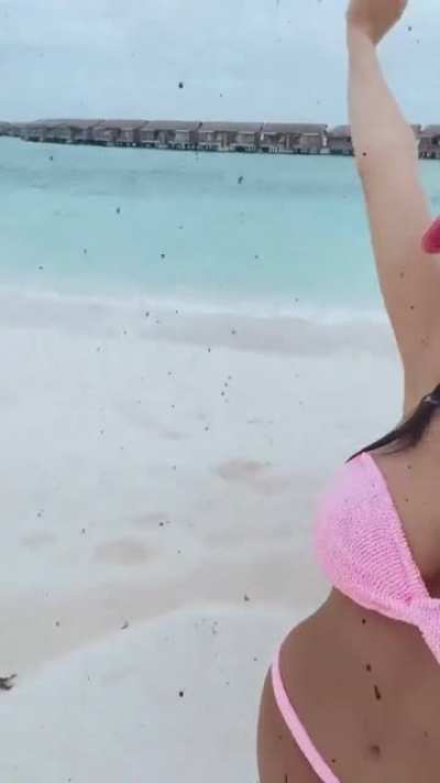 At the beach