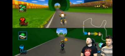 This is peak Mario Kart
