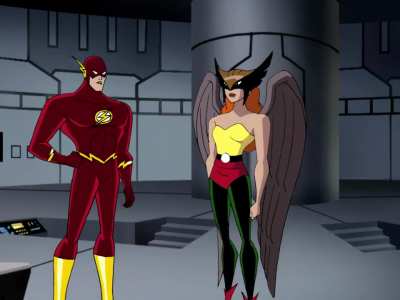 Hawkgirl (Maria Canals-Barrera) Implies That the Flash Can't Get a Date Because He's Too ‘Fast' in Justice League 1x8