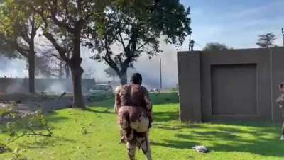 Aftermath of Chemical Explosion