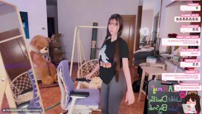 black shirt + leggings 1