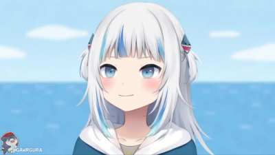 Gura insists she has bottom teeth