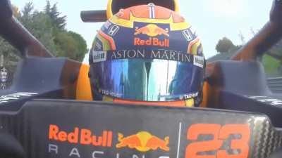 Alex Albon's blank stare after Imola