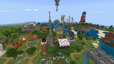 My Minecraft Bedrock World From A Year Ago :)