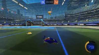 He stopped to put gg ez...