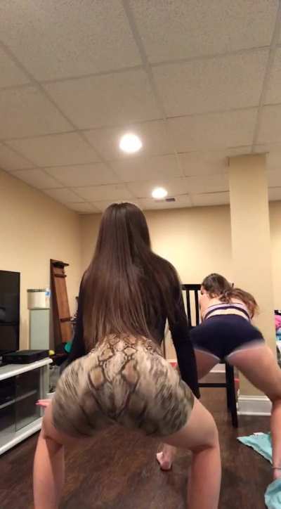 Can't get enough of these twin sisters' twerking