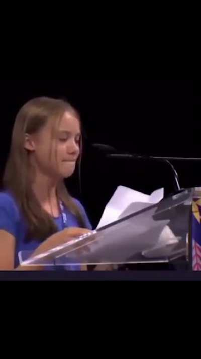 Greta new speech.