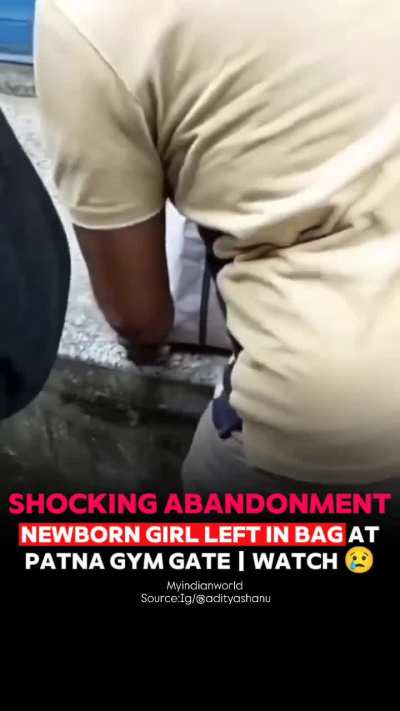 Newborn baby abandoned by their parents. 💔🥹