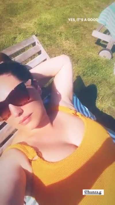 Lounging in the sun