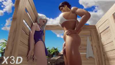 Pharah & Ashe, (X3D) [Overwatch]