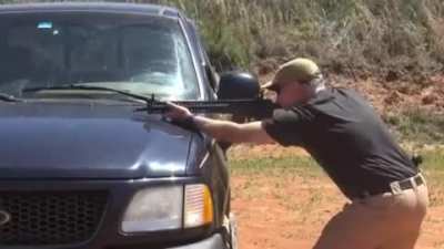 Cars mix very well with guns (xpost r/gifs)