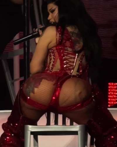 Cardi B ass claps in assless chaps