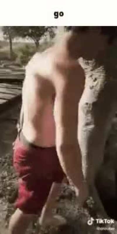 He must go, go into the ground hole