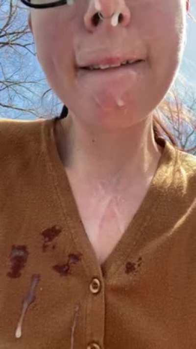 Just a little outdoor aftermath 💦😜 (f) OC
