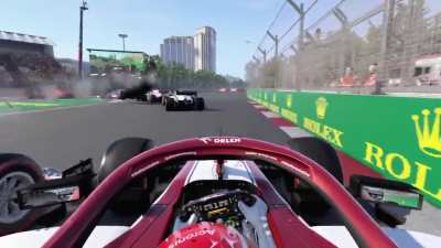 I think the biggest crash I ever saw on F1 2020