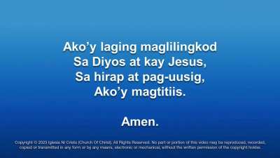 AKO'Y IGLESIA NI CRISTO (RE-UPLOADED)
