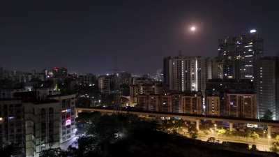 Moon and Jupiter setting together (Mumbai)