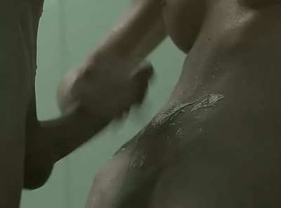 In the shower