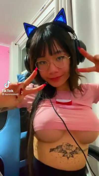 Shirt barely covering